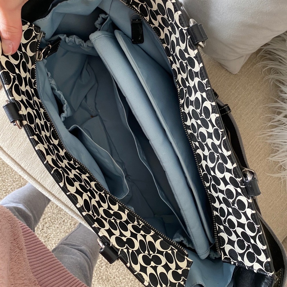 Coach Leather Diaper Bag - Picture 7 of 14